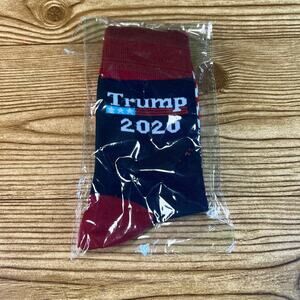 NWT Trump 2020 USA Flag Crew Patriotic Socks